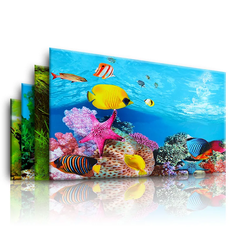 Aquarium Fish Background - Hintergrund für Aquarium 3D Aufkleber Poster