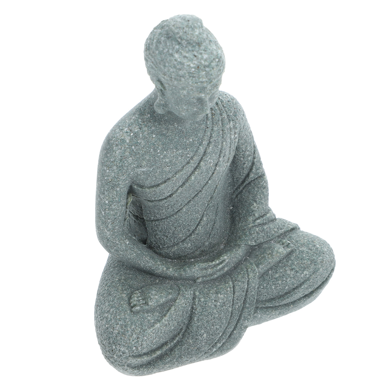 Aquarium Fish In - Mini Buddha-Statue aus Harz, Aquarium-Dekoration, Kleine