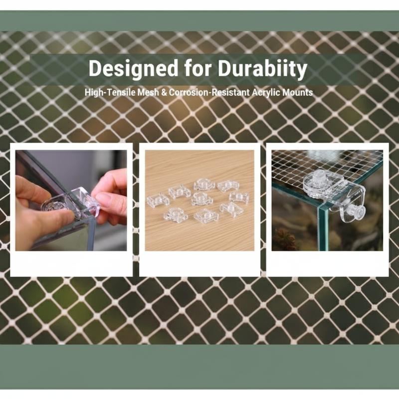 Aquarium Fish Net - 1 Stück Aquarium-Schutznetz gegen Ausbrüche, Balkonnetz