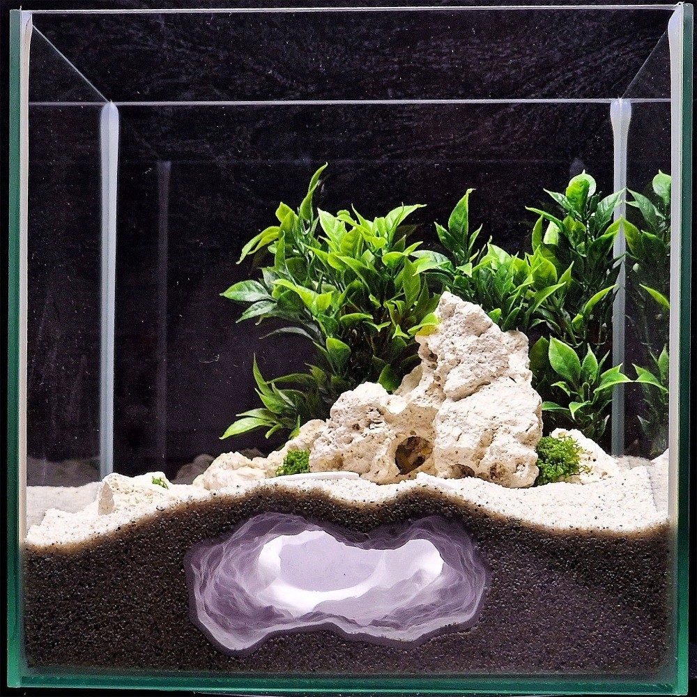 Aquarium Fish Hideout - Hochrealistische Aquarium-Landschaft: 3D-gedruckte Felsenhöhle als Versteck