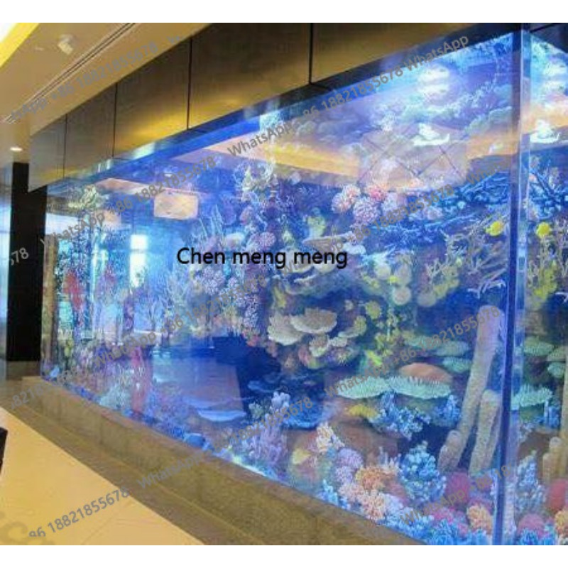 Aquarium Xl - Großes Ultraklares Glas-Acryl-Aquarium Fischbecken 500 Gallonen