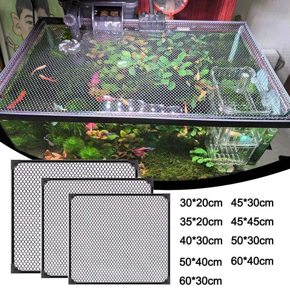 Aquarium Fish Net - Langlebige magnetische Aquarium-Deckelabdeckung DIY einfache Installation