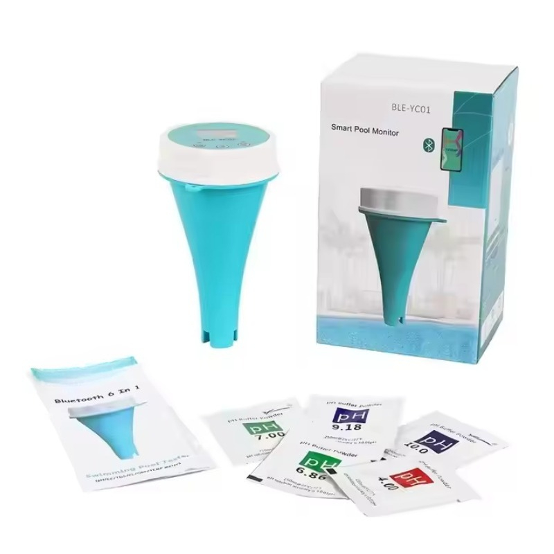 Aquarium Fish In - 6-in-1 Intelligenter Wasserqualitätsmonitor: EC, PH, ORP,