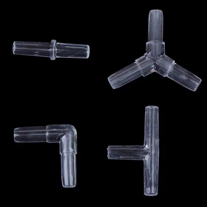 Aquarium Xl - 10 Stück Aquarium-Luftschlauchverbinder, transparente Luftschlauchadapter für