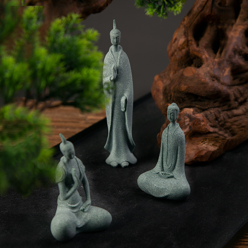 Mini buddhistische Mönche Figu – Aquarium Fish Small Bewertung und Preis