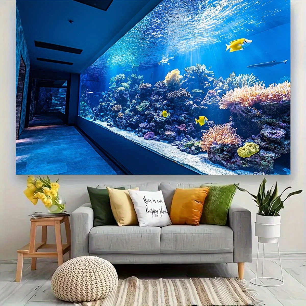Lebendiger Unterwasser-Aquariu – Aquarium Fish Background Bewertung und Preis