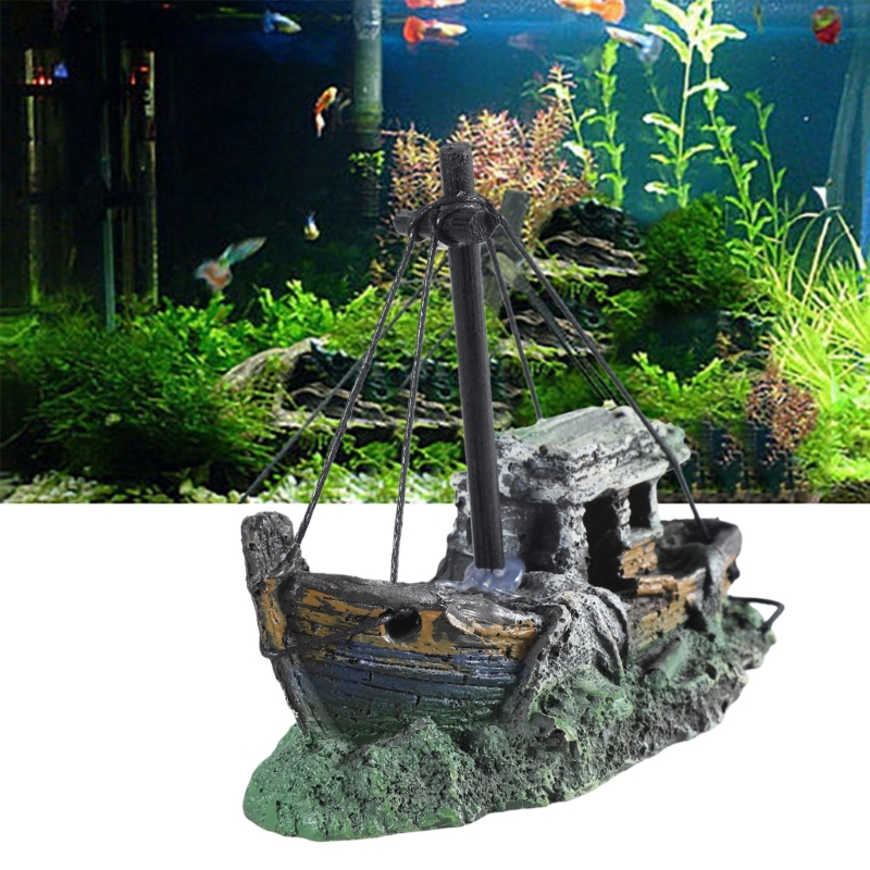 Aquarium versunkenes Schiff De – Aquarium Fish Hideout Bewertung und Preis