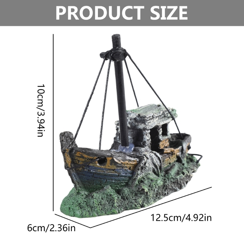 Aquarium versunkenes Schiff De – Aquarium Fish Hideout Bewertung und Preis