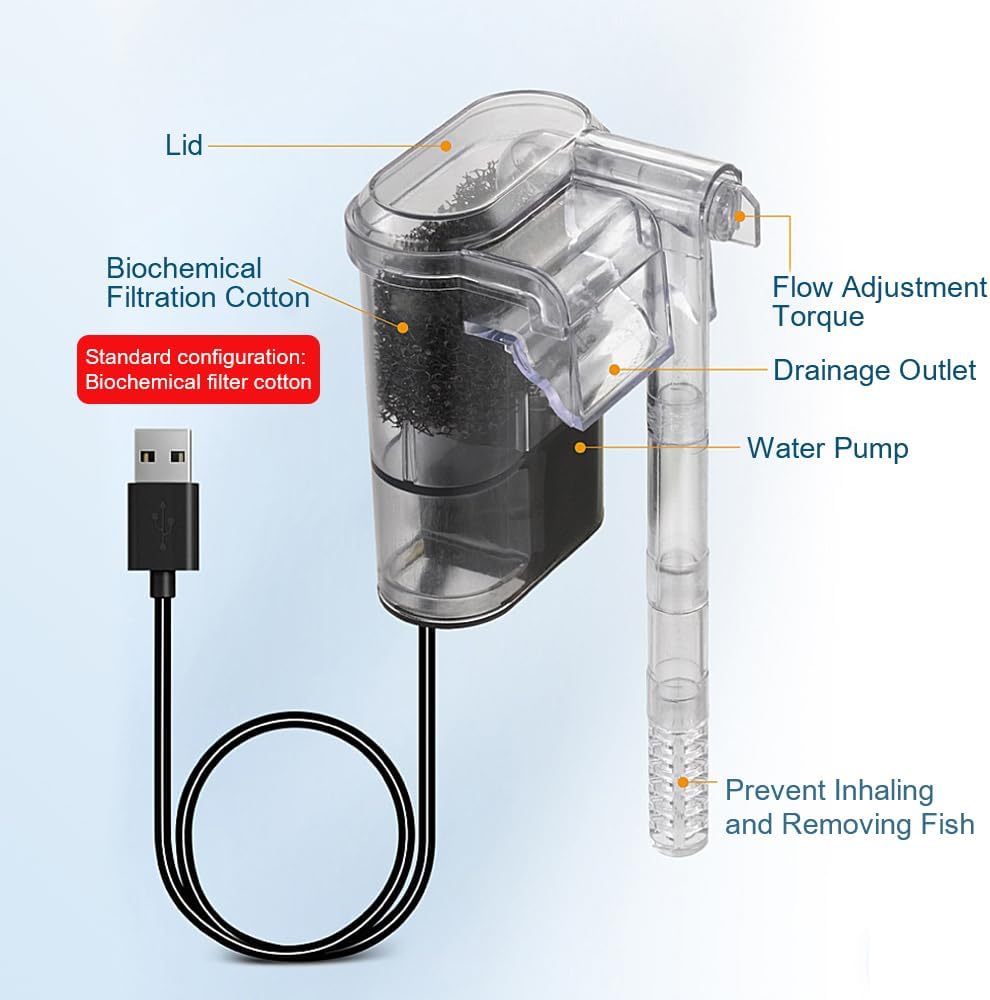 Neuer Aquarium-Hängefilter Min – Aquarium Xl Bewertung und Preis